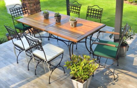 Iron Art outdoor tables